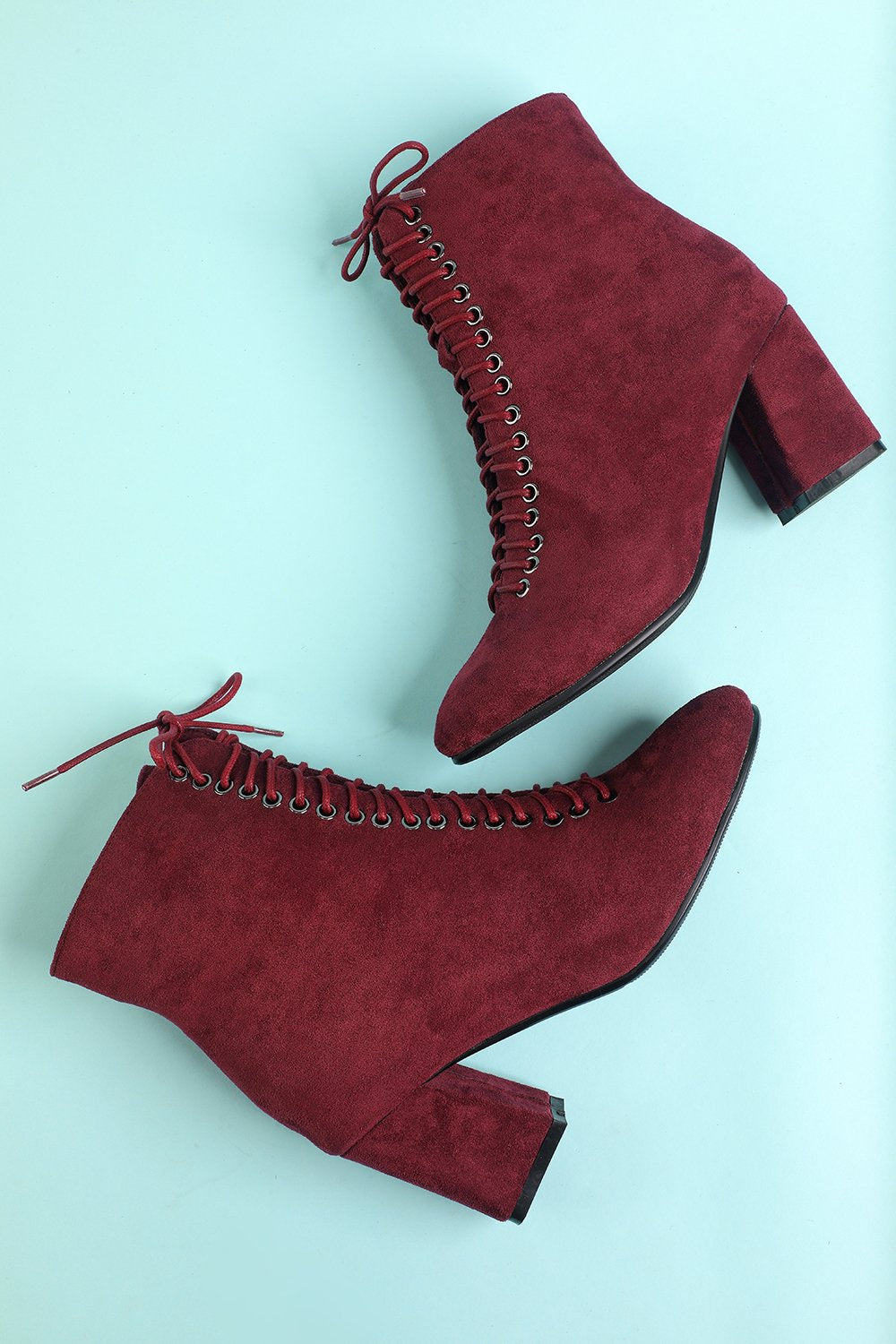Botas Martin de Borgoña Para Mujer