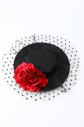 Sombrero de bruja de Halloween para mujeres negras con flores