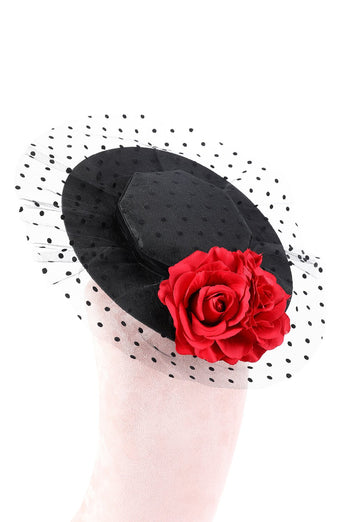 Sombrero de bruja de Halloween para mujeres negras con flores