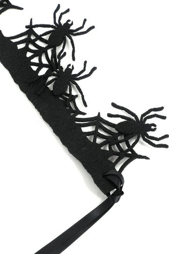 Corona de araña de miedo negro