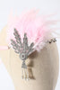 Cargar imagen en el visor de la galería, Diadema de plumas negra de la década de 1920