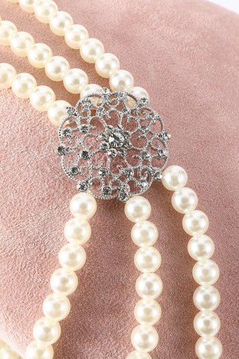 Conjunto de accesorios White Pearl 1920s