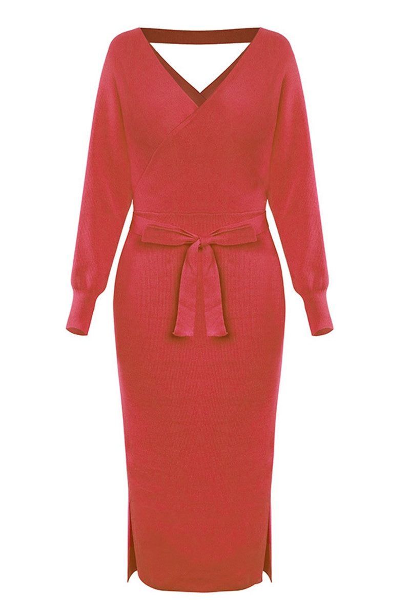 Cargar imagen en el visor de la galería, Vestido bodycon de punto negro