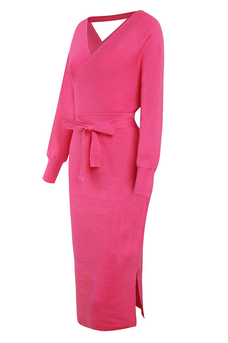 Cargar imagen en el visor de la galería, Vestido bodycon de punto negro
