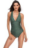 Trajes de baño De una pieza verde del ejército