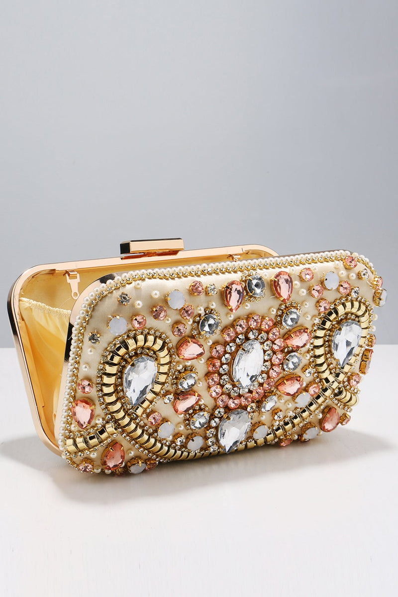 Cargar imagen en el visor de la galería, Clutch bordado de fiesta con cuentas
