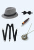 Cargar imagen en el visor de la galería, Negro 1920s Accesorios Set para Hombres