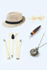 Cargar imagen en el visor de la galería, Negro 1920s Accesorios Set para Hombres