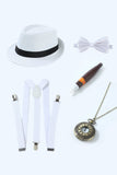 Conjunto de accesorios rojos de la década de 1920 para hombres