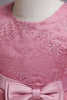 Cargar imagen en el visor de la galería, Princess A Line Blush Flower Girl Vestido con Bowknot
