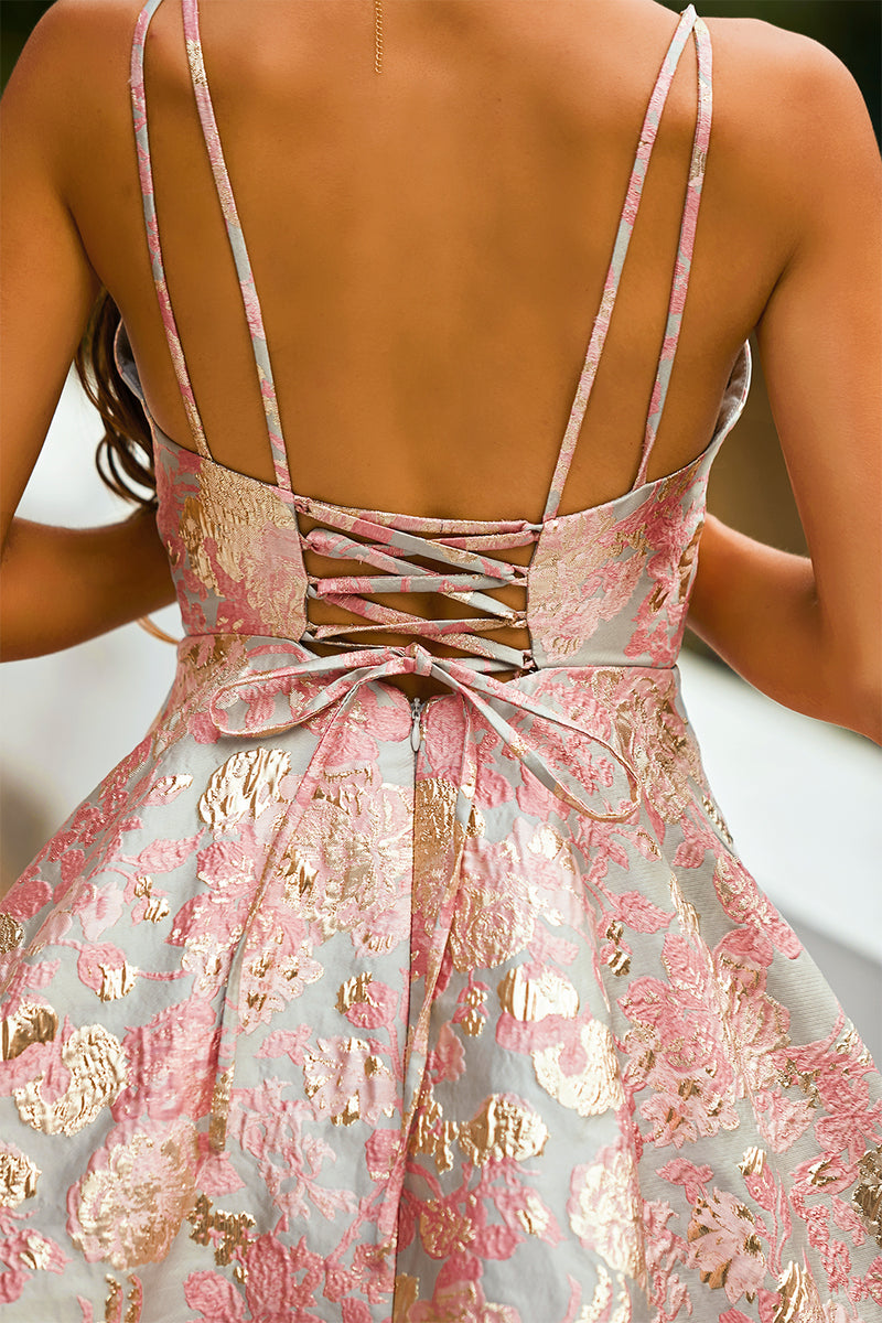 Cargar imagen en el visor de la galería, Vestido rosa tirantes de espagueti