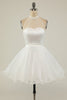 Cargar imagen en el visor de la galería, Halter Black Tulle Vestido corto de fiesta