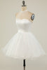 Cargar imagen en el visor de la galería, Halter Black Tulle Vestido corto de fiesta