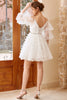 Cargar imagen en el visor de la galería, Vestido de fiesta blanco para hombros