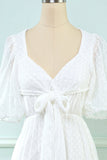 Vestido blanco midi babydoll