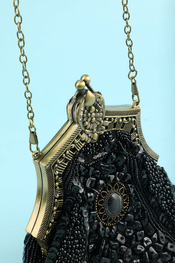 Negro Vintage Bolsa de Noche