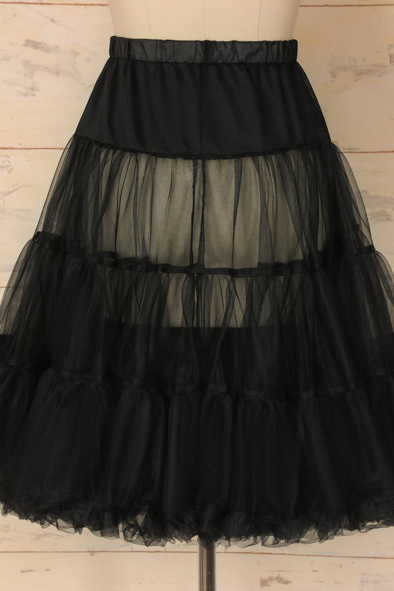 Cargar imagen en el visor de la galería, Black Tulle Petticoat - ZAPAKA