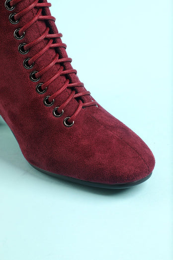 Botas Martin de Borgoña Para Mujer
