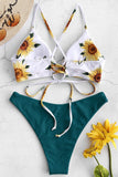 Bikini de verano estampado floral