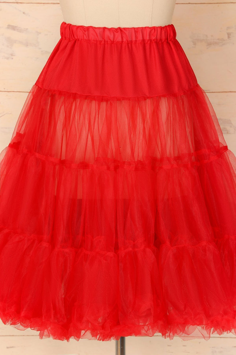 Cargar imagen en el visor de la galería, Tulle Red Petticoat - ZAPAKA