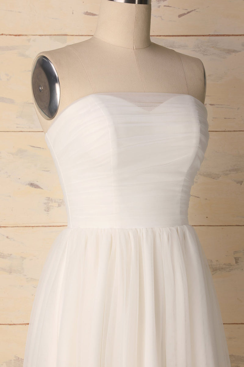 Cargar imagen en el visor de la galería, White Sweetheart Dress - ZAPAKA