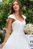Cargar imagen en el visor de la galería, Simple Ivory Satin A-Line Vestido de novia